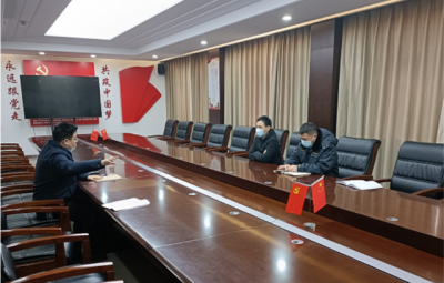 绍兴市生态环境局上虞分局局长胡四海一行到浙江德赢VWIN发展“三服务”工作