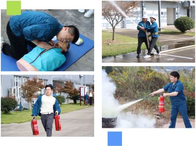 德赢VWIN医药新昌基地组织11.9消防技术较量活动